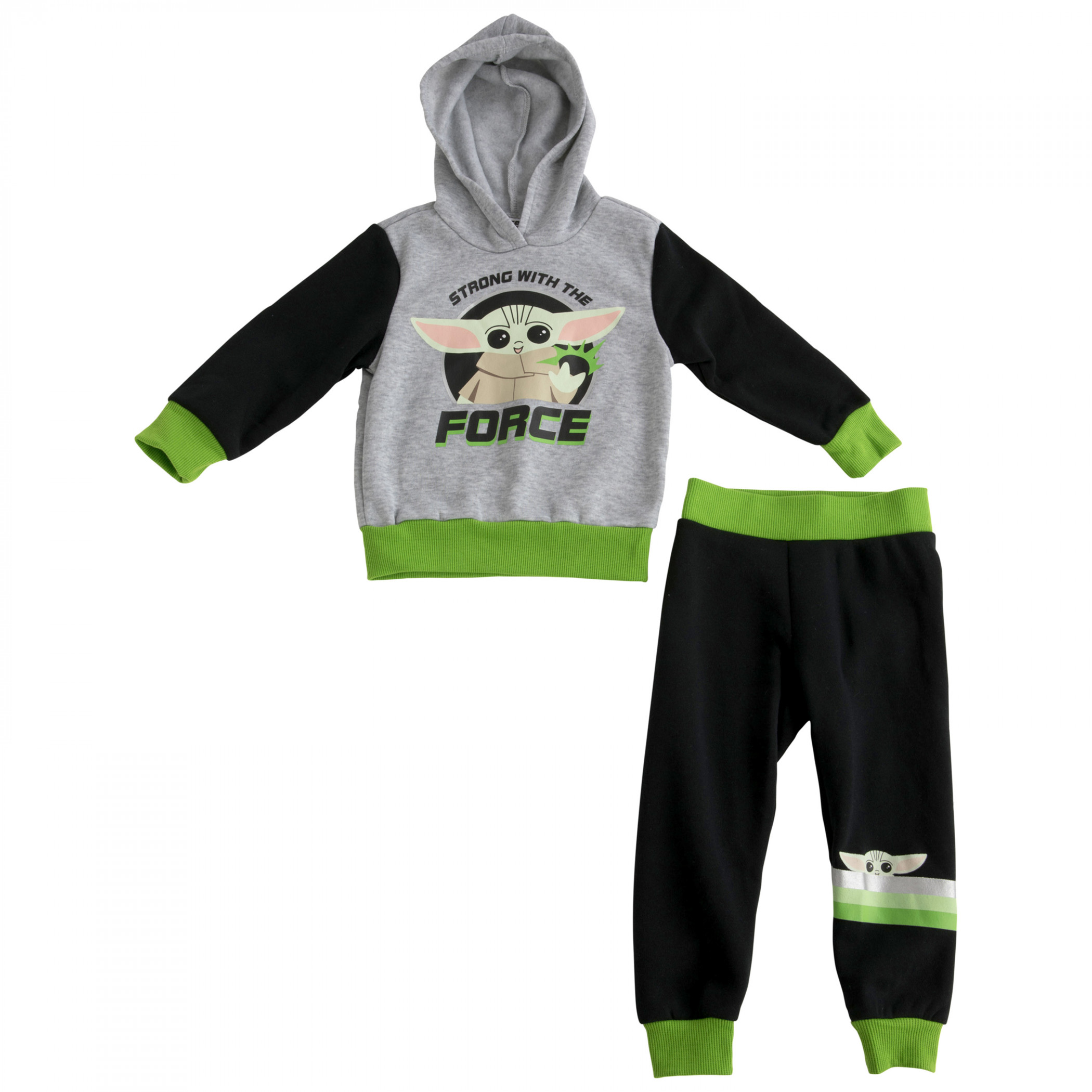 Star Wars Grogu Strong With The Force Infant 2-Piece Fleece Hoodie Set